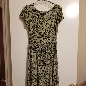 Green and brown dress, NWOT, size 14, Perceptions